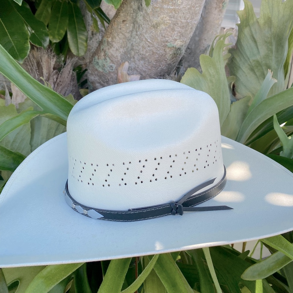 Cowboy Hat, Ivory, Size Large
